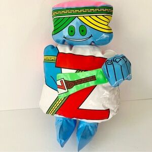 Vintage 1971 The Letter People Inflatable Alphabet 13” Mr Z